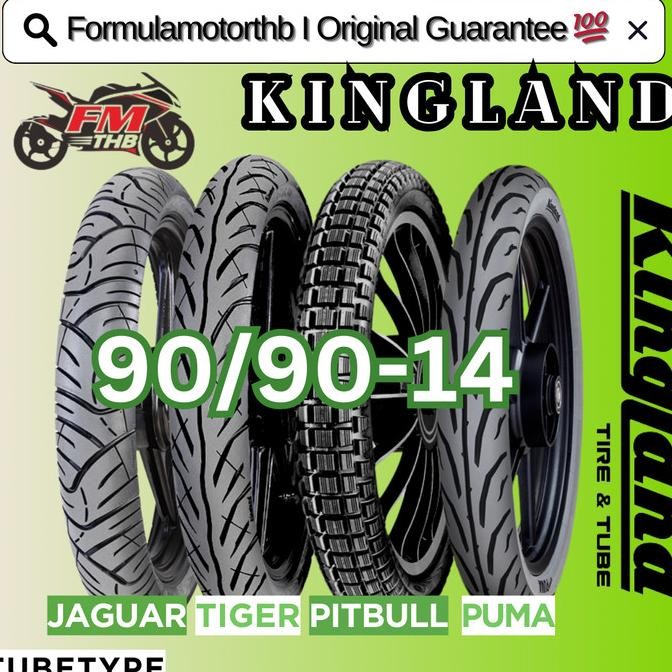 BAN TUBETYPE KINGLAND 90/90-14 BAN BELAKANG MOTOR BEAT RING 14 TUBLES ASLI