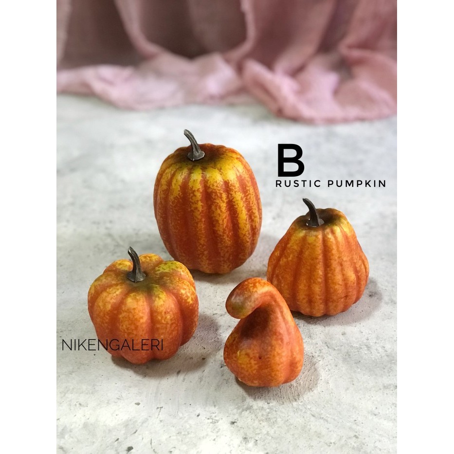 Labu Rustic - Labu Artificial Utk Dekorasi Dan Propsfoto Termurah