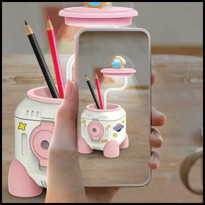 

Lampu Belajar Meja Serutan Mini Lamp Led Rocket Q1014