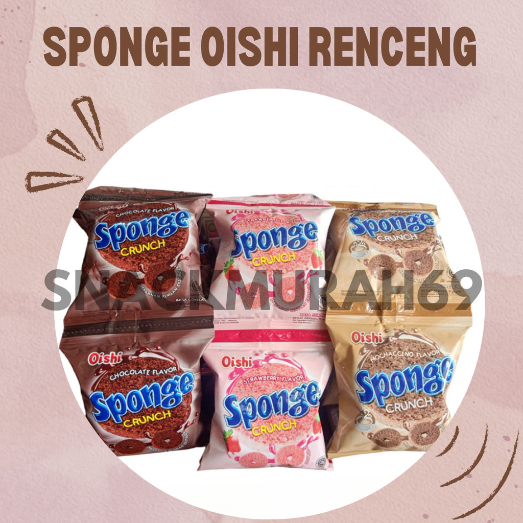 

Oishi Sponge Crunch Renceng All Varian 10 Pcs 9 Gram