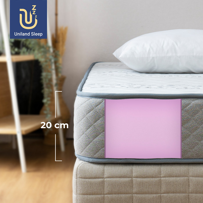 Kasur Busa Uniland Sleep 20cm Foam Mattress Box FREE BANTAL