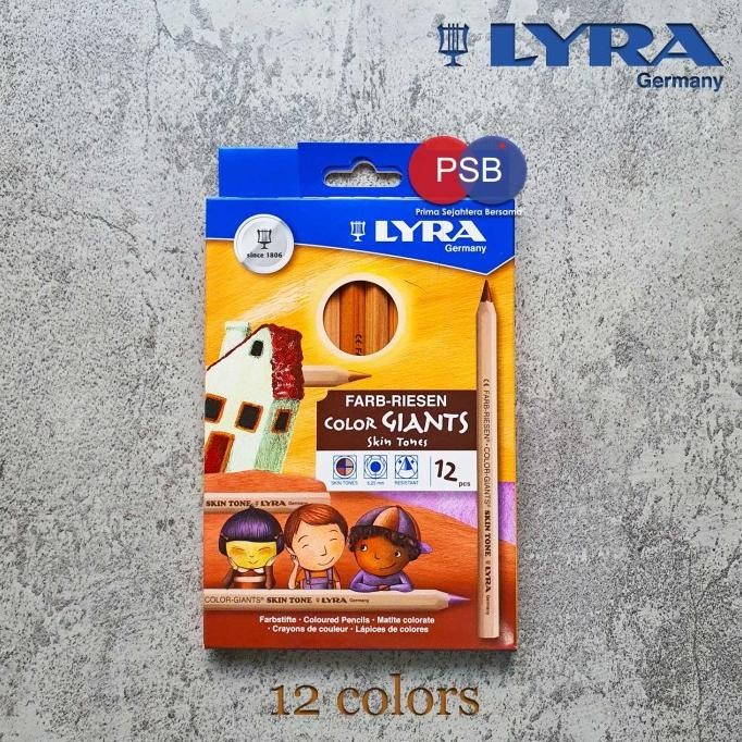 

LYRA COLOR GIANTS SKIN TONES SET 12 WARNA / PENSIL WARNA KULIT