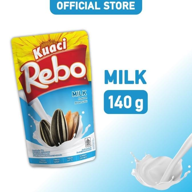 

BERGARANSI Rebo Kuaci Bundling 3 PCS - Varian Rasa Milk 140 Gram Kode 647