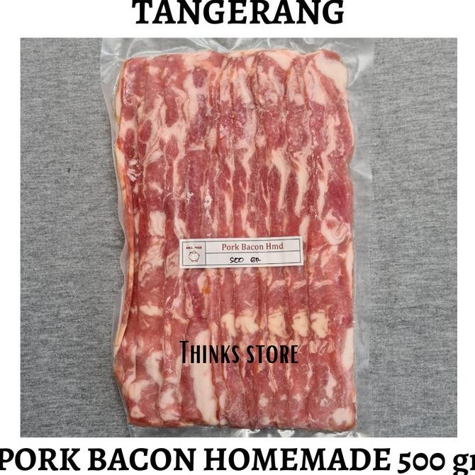 

PROMO PORK BACON BABI 1 KG FROZEN (NON HALAL) - GOJEK/GRAB ONLY Kode 902