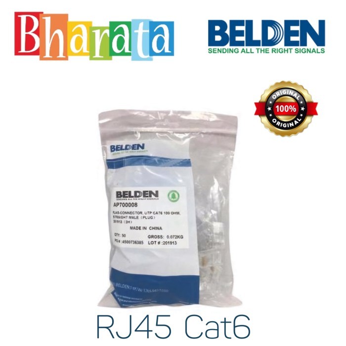 Belden RJ45 Connector Cat6 Konektor RJ-45 Cat 6 RJ 45 Belden Original
