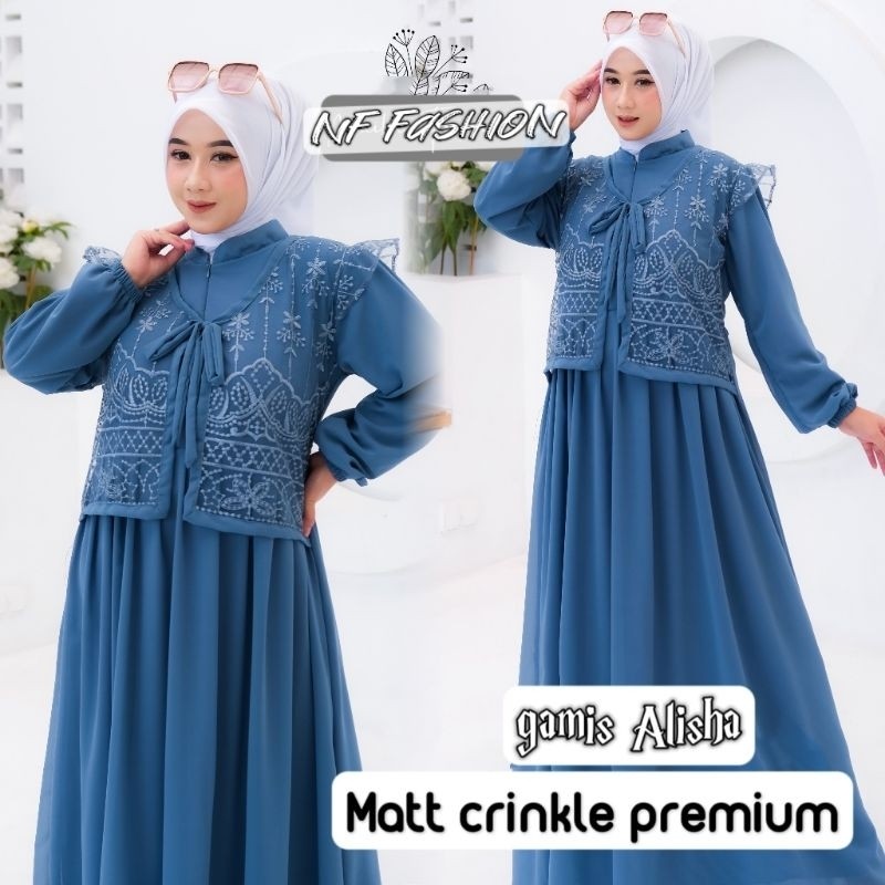 Dres Perempuan Syari Bj Gammis Lebaran Baju Bridesmide Dress Wanita Muslimah Syar I Games Cewek Hari