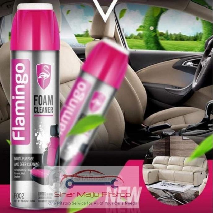 

TERSEDIA SPRAY PEMBERSIH NODA JOK & DASHBOARD MOBIL - FLAMINGO FOAM CLEANER