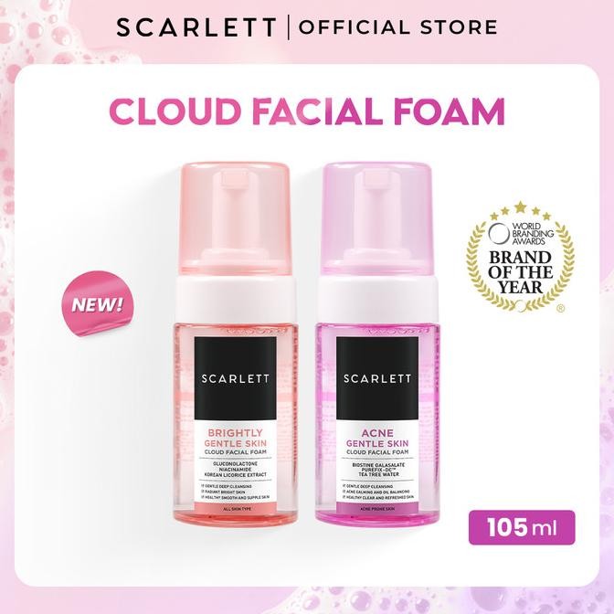 

TERSEDIA SCARLETT WHITENING GENTLE SKIN CLOUD FACIAL FOAM