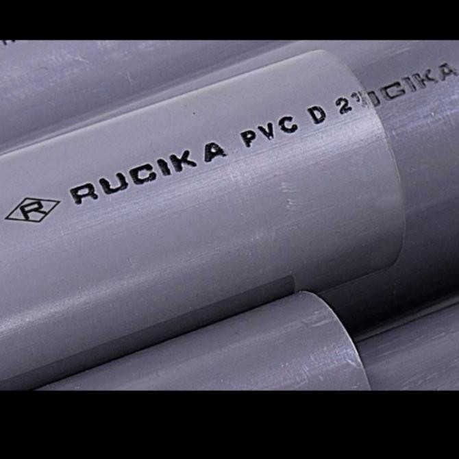 Promo Pipa pvc 2"inch Rucika abu" D panjang 4 mtr-pipa paralon COD