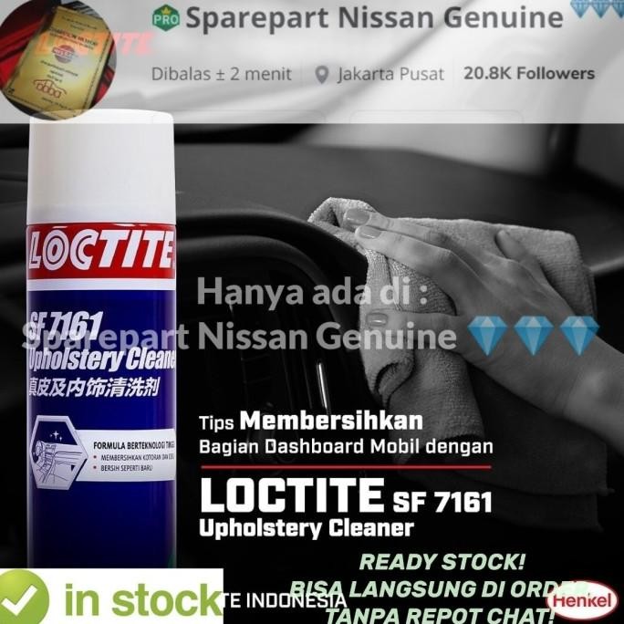 

TERSEDIA PEMBERSIH SPRAY FOAM MULTI PURPOSE CLEANER LOCTITE UPHOLESTERY 600ML
