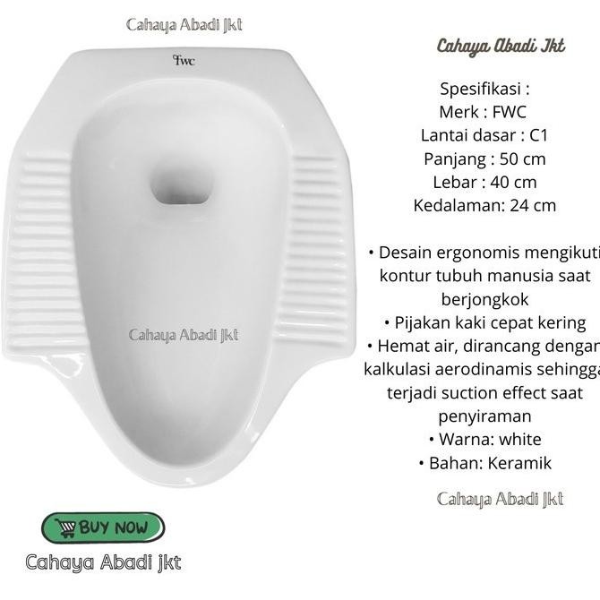 Promo CLOSET / KLOSET JONGKOK FWC PUTIH (GOJEK) COD