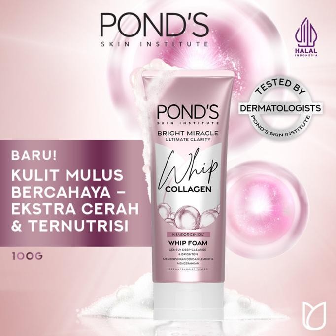 

TERSEDIA POND'S BRIGHT MIRACLE WHIP FACIAL FOAM - 100G