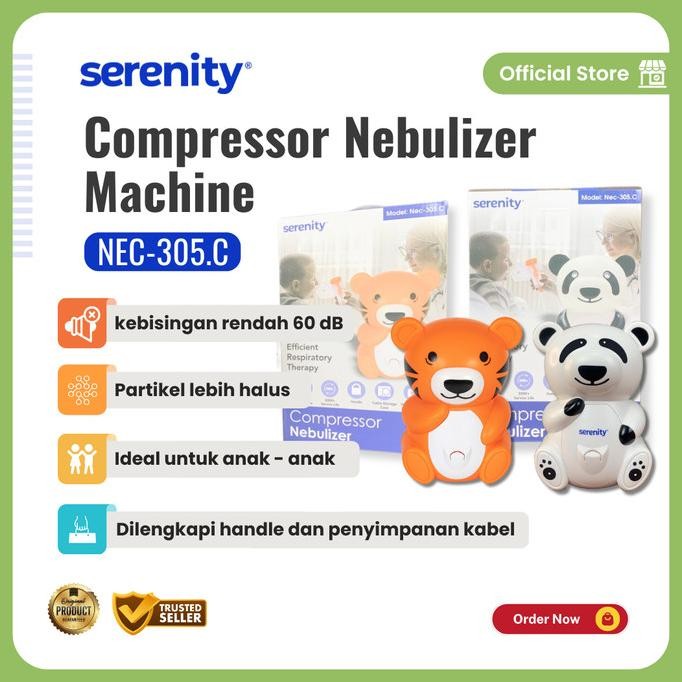 Serenity Compressor Nebulizer Machine Nec-305.C | Nebulizer Anak Karakter