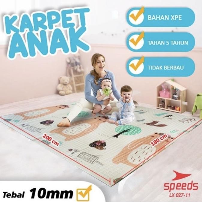

TERSEDIA TIKAR LIPAT/ KARPET LIPAT ANAK WATERPROOF BABY PLAYMAT FOAM 200X180 CM