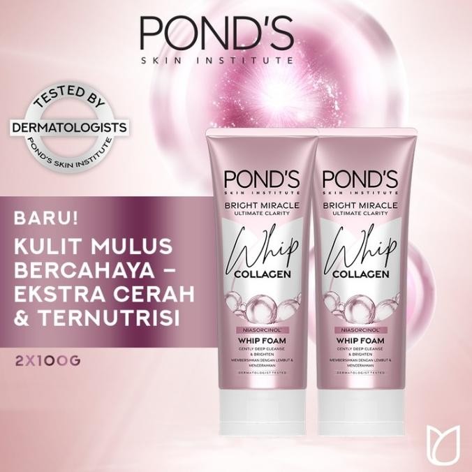 

TERSEDIA POND'S BRIGHT BEAUTY WHIP FACIAL FOAM - 100G - TWIN PACK