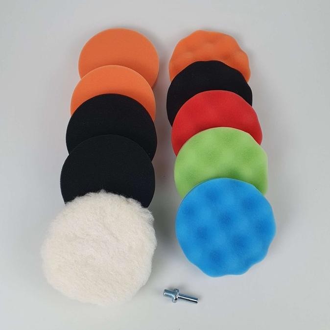 

TERSEDIA BUSA POLES CAT SPONGE POLISHING SET CAR BUFFING PADS FOAM 5 INCH 10PCS