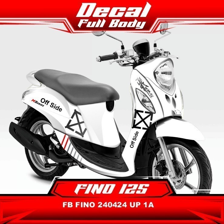 Stiker Sticker Decal Motor FINO 125 Full Body 240424 UP Biru