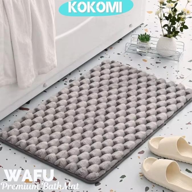 

TERSEDIA KOKOMI WAFU PREMIUM KESET MEMORY FOAM KESET KAMAR MANDI TEBAL ANTISLIP BATHROOM MAT MEMORY FOAM KESET KAKI AESTHETIC