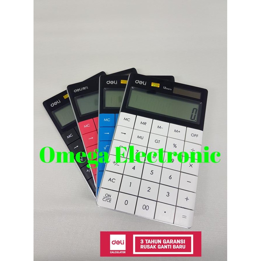 

NEW Deli E1589 Calculator Desktop Kalkulator Stylish Office 1589 Kantor