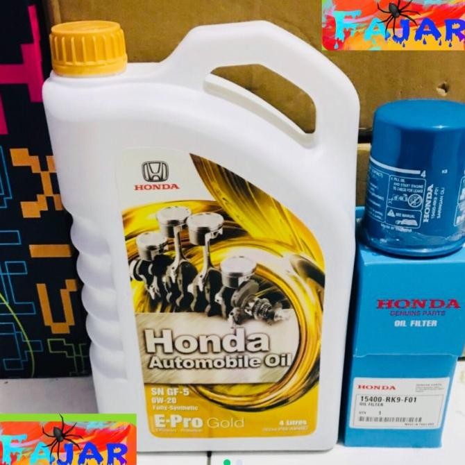 TERLARIS - Oli mesin mobil honda epro gold OW-20 4liter mobilio brio brv hrv