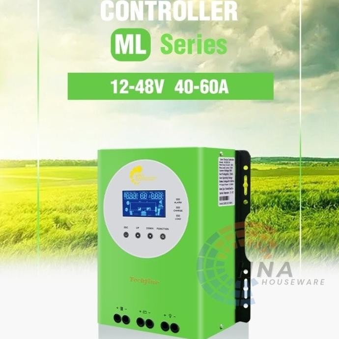 MPPT Techfine 60A solar charge controller SCC PV solar panel surya