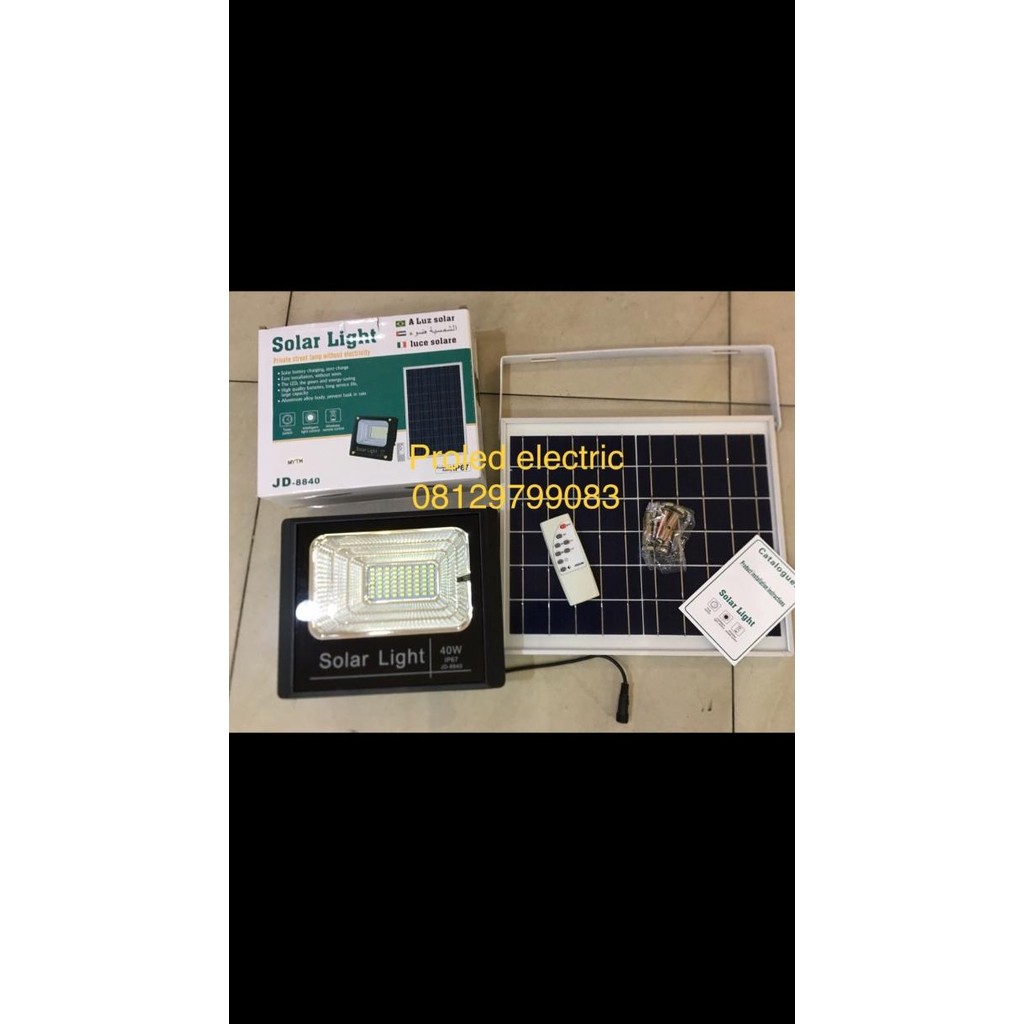 Lampu taman led solar sel 40w panel surya 40 w led tenaga matahari