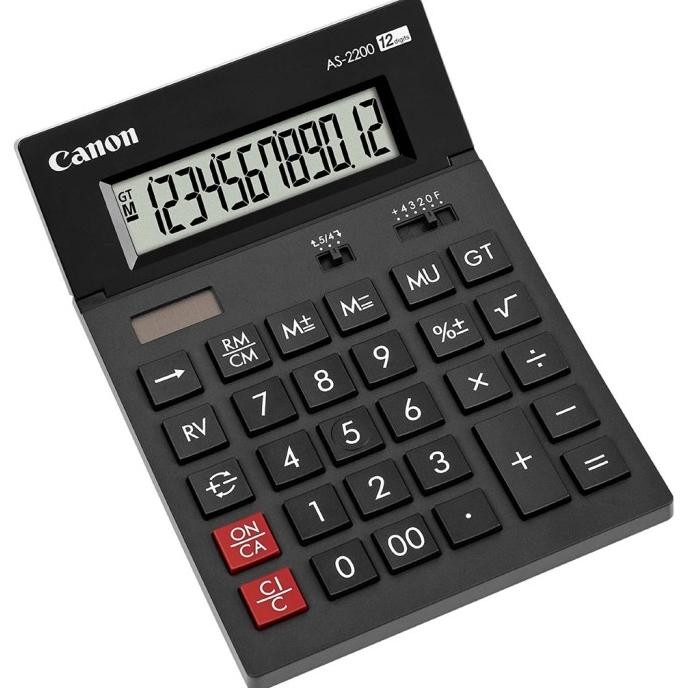 

TERLARIS - Kalkulator Meja Calculator CANON AS-2200 Office Desktop 12 Digit