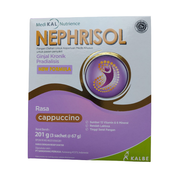 

Nephrisol Vanila/Cappucino 201 gram - Pasien Ginjal Pradialisis PREMIUM