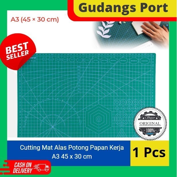 

Alas Potong Work Cutting Mat Pad A3 45 x 30cm CUCI GUDANG Kode 138