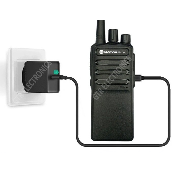 Motorola Cp210 Handy Talky Uhf 400-470Mhz Ht Jarak Jauh Walkie Talkie - Hitam Terlaris