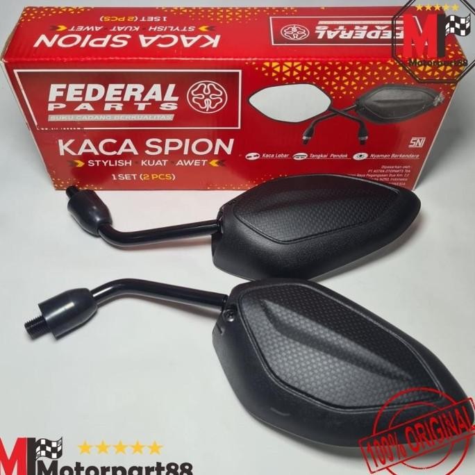KACA SPION MOTOR STANDAR MODEL HONDA BEAT ORI FEDERAL FORSALE