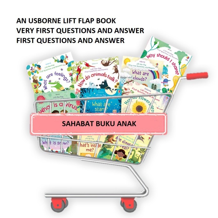 

TERBARU! Buku Usborne Lift The Flap Very First QnA Question and Answer