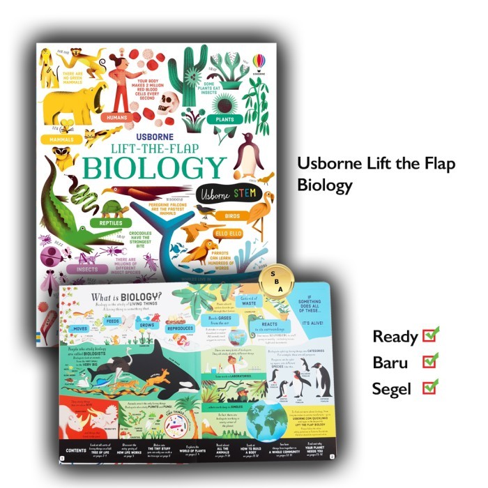 

Usborne STEM Lift Flap Biology Buku Pengetahuan Biologi Bahasa Inggris