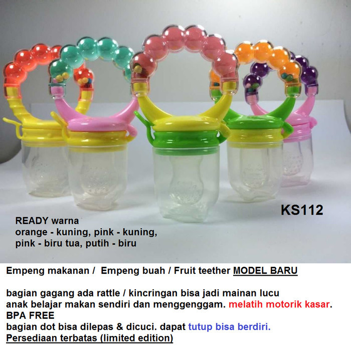 

HOT SALE! Empeng Makanan Buah Bayi kincring Baby Rattle BLW MODEL BARU KS112