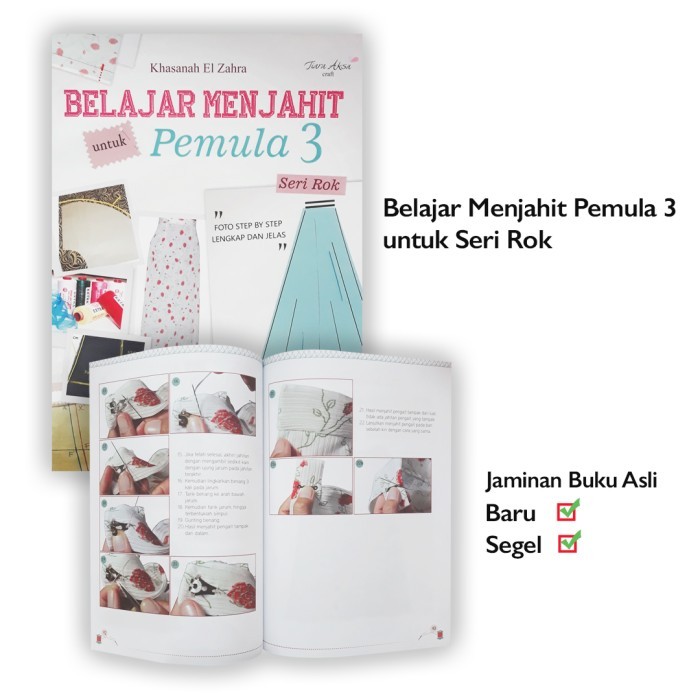 

Buku Panduan Belajar Menjahit untuk Pemula 3 Pola Rok Tiara Aksa Top