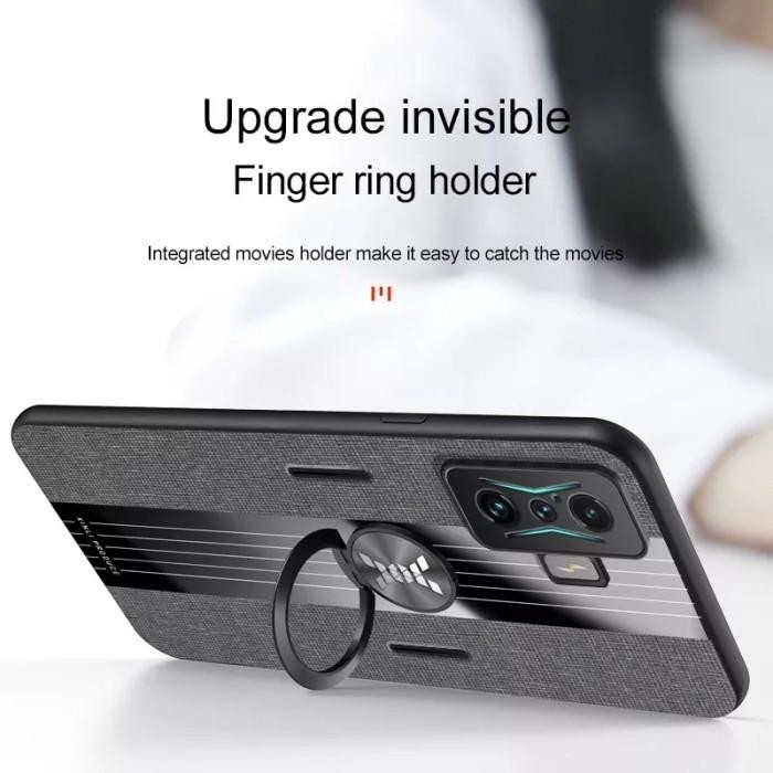 Texture Case Xiaomi Poco F4 Gt / Poco F4 Magnetic Ring Casing