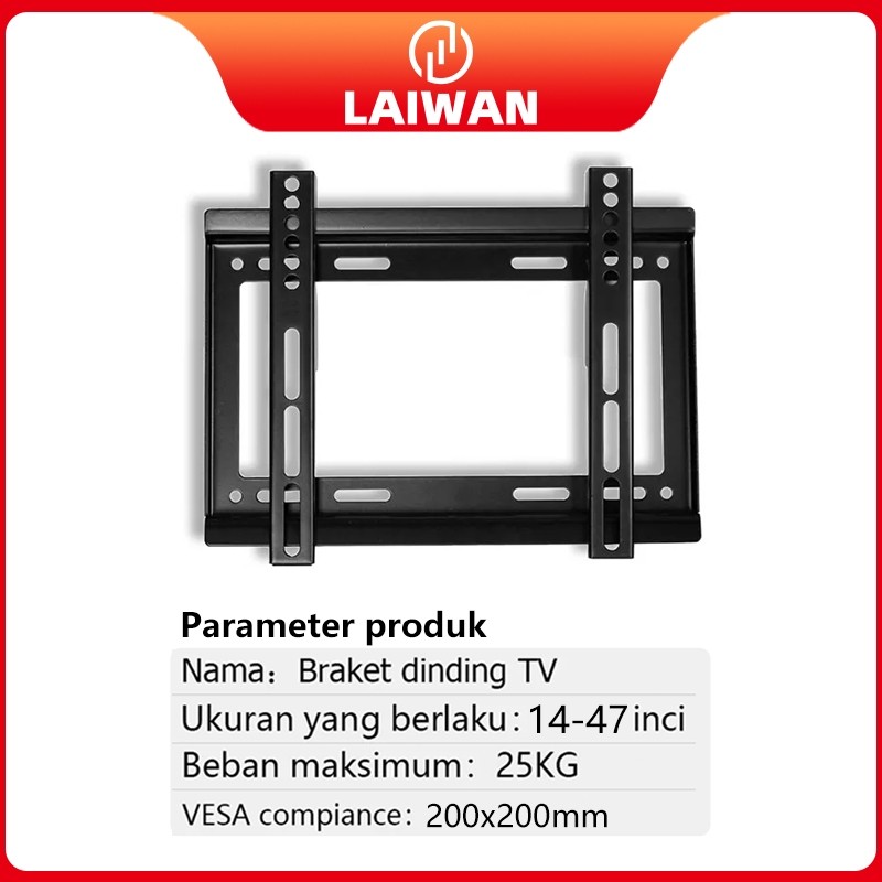 LAIWANBracket TV Dudukan Smart TV LED TV Yang Dapat Disesuaikan[14 inch-60 inch]