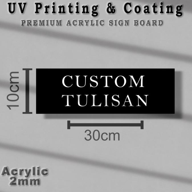 

READY STOCK BALI Custom Tulisan Akrilik UV Print - Acrylic Printer UV Coating - SAUV34