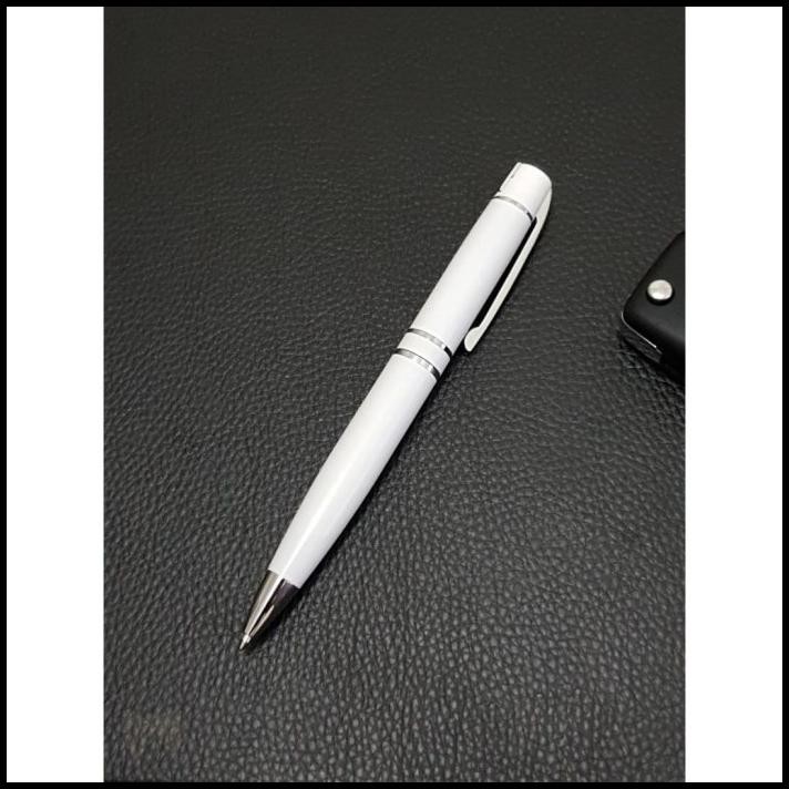

[Putih] Pulpen Office Besar Model 2 Garis / Ballpoint Besi Pena Bp613