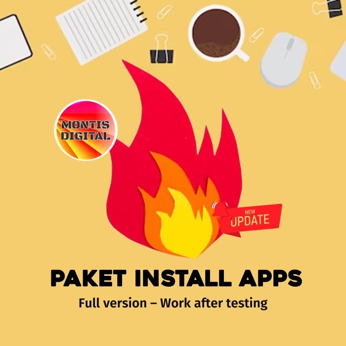 Paket Install Software Laptop PC (USB)