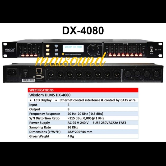 SPEAKER MANAGEMENT WISDOM DX4080 DLMS WISDOM DX 4080 ORIGINAL