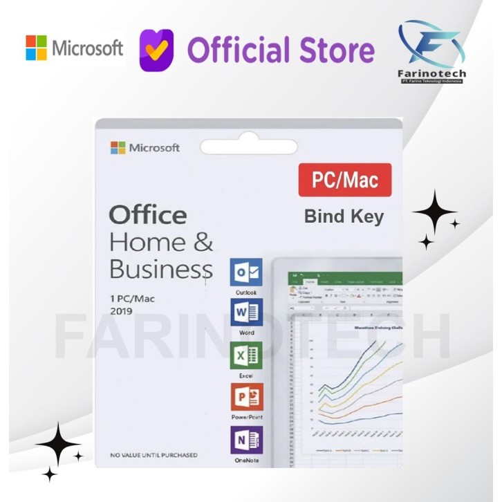 Ms Office 2019 Home Business PC/ Mac Bind Original License Key Lifetime