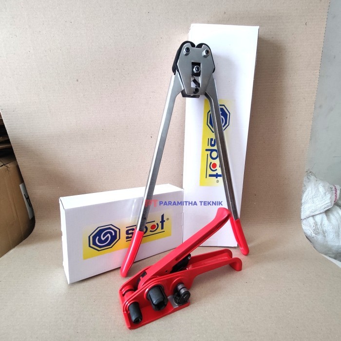 Diskon Alat Packing Manual Set Mesin Straping Band Tali Klem Pengikat Kardus