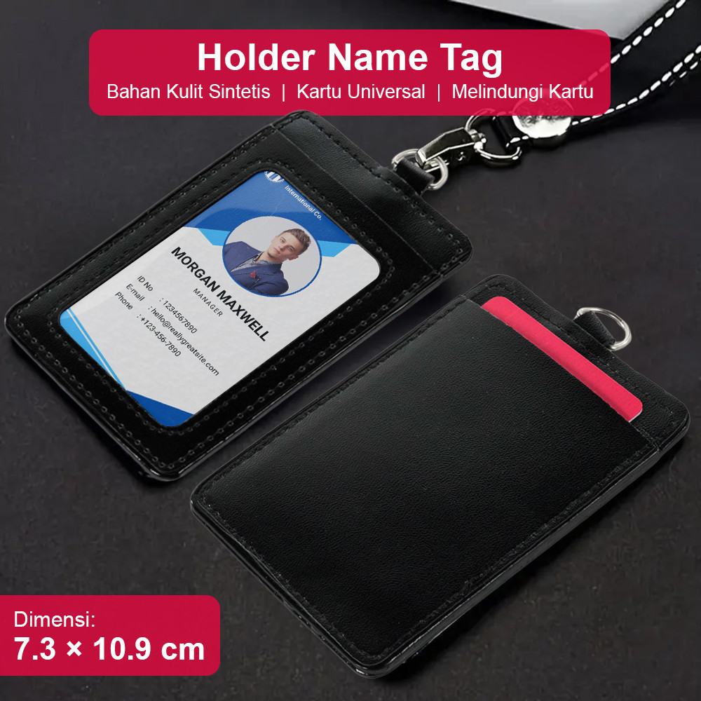 

Kantung Badge Holder Name Tag Kartu ID Debit Credit Card