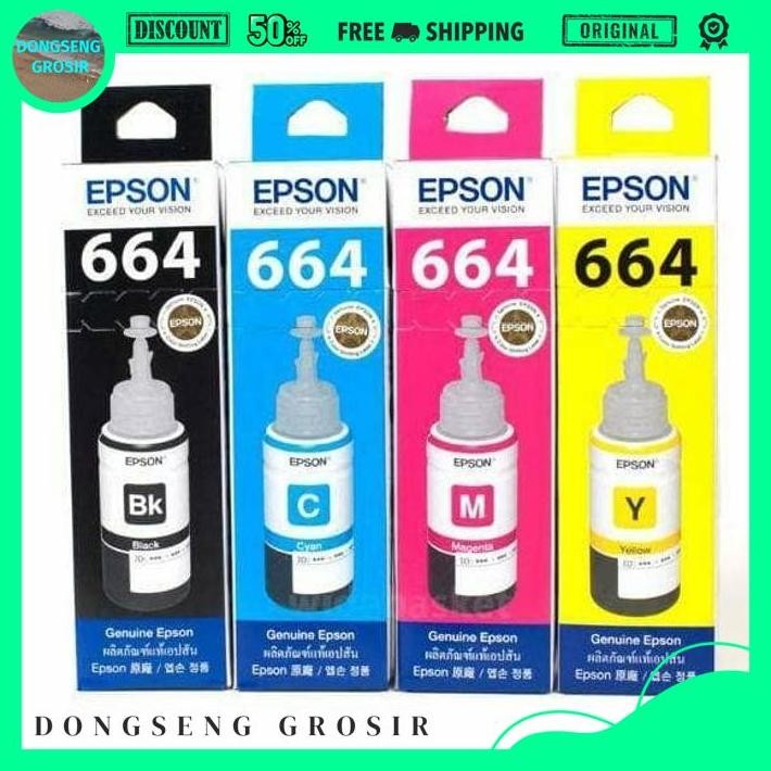 

TINTA EPSON 664 CYMK DONSENG GROSIR BEST SELLER !!