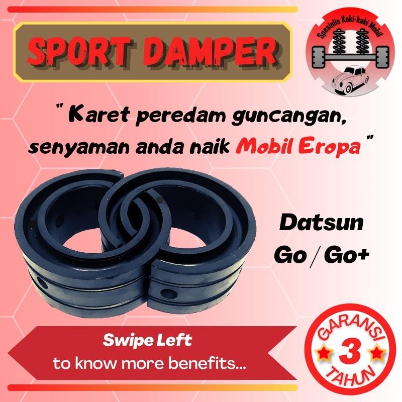 Karet Sport Damper Dumper Shock Per Mobil Datsun Go / Go+