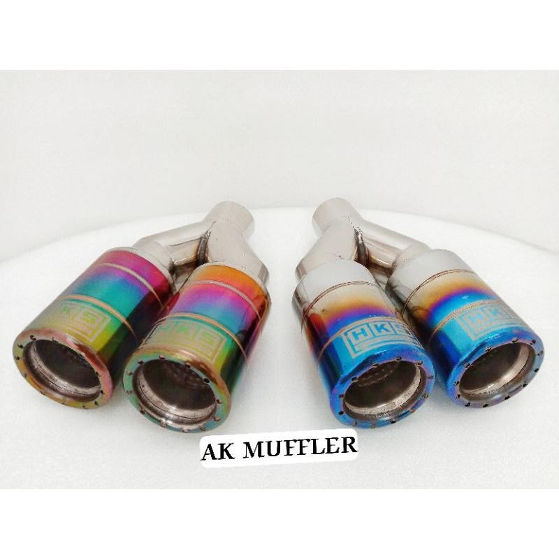 Knalpot Mobil Racing Hks Cabang 2 Suara Bass Adem