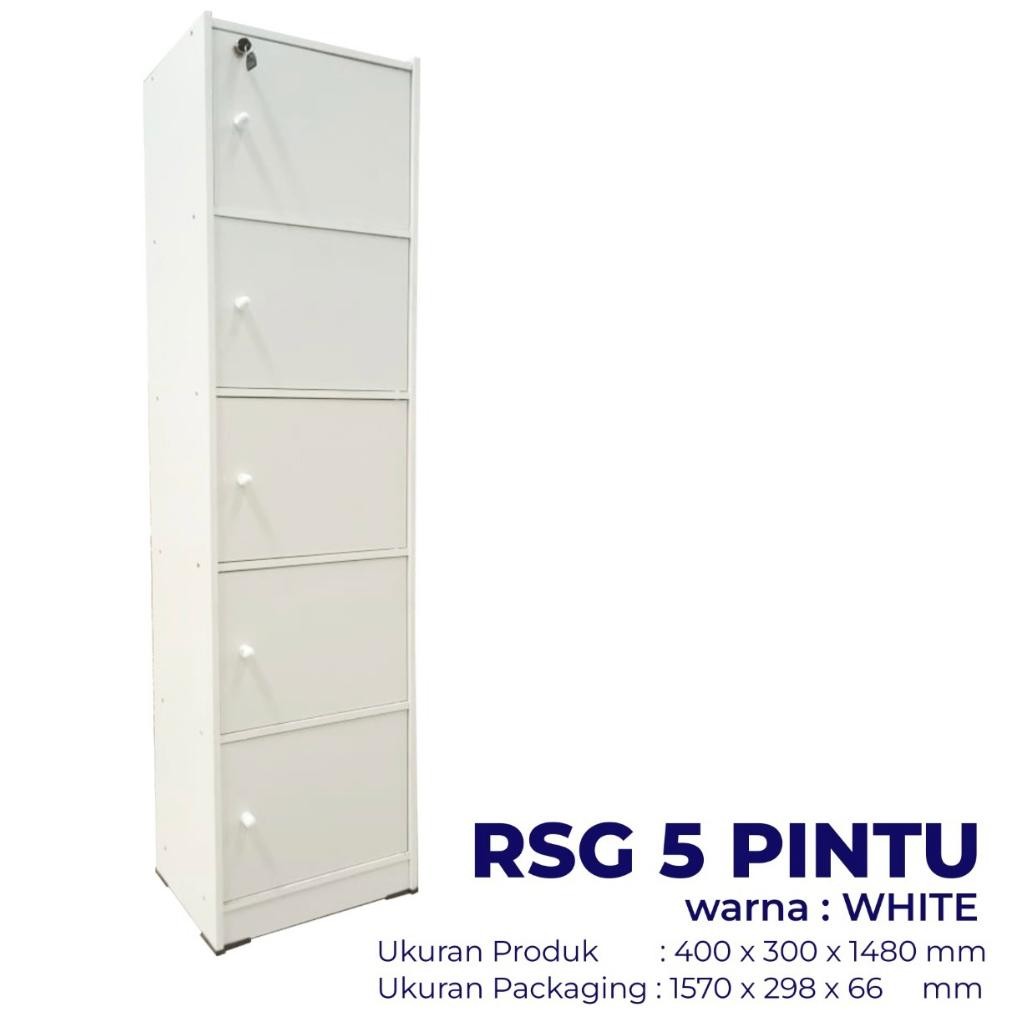 LEMARI BUKU WARNA PUTIH LEMARI SERBAGUNA WARNA PUTIH