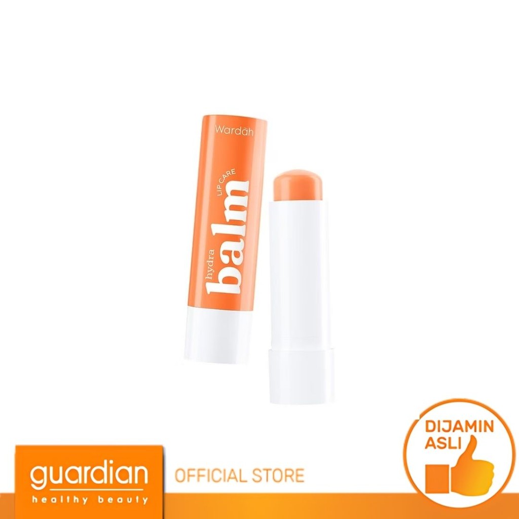 Wardah Hydrabalm Lip Care Orange Squeeze 4Gr - Pelembab Bibir Tahan Lama 12 Jam Dengan SPF 15 - Meng