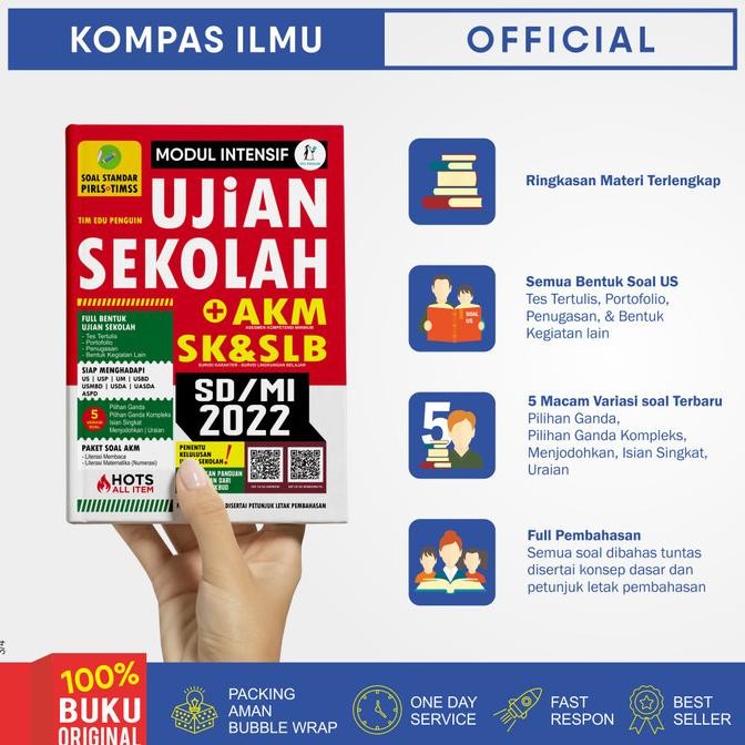 

Buku MODUL INTENSIF UJIAN SEKOLAH + AKM SD/MI 2022 (Edu Penguin)